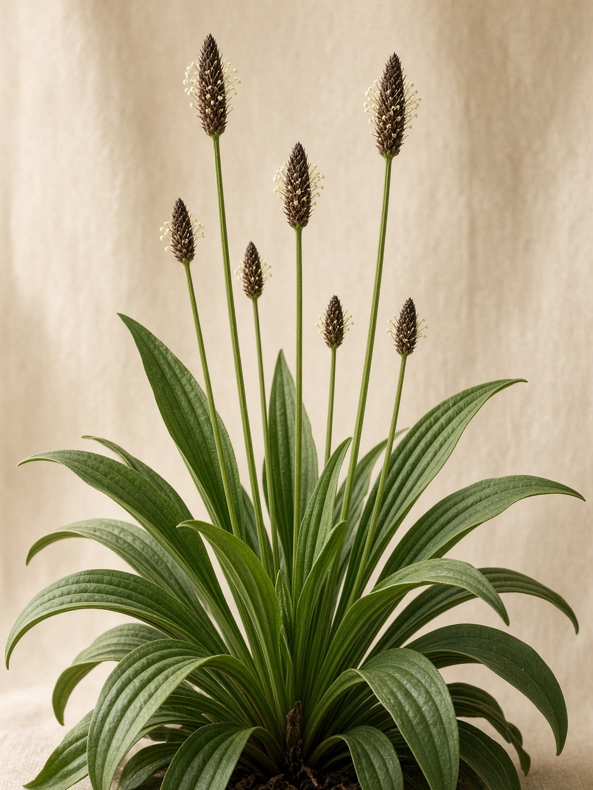 Ribwort plantain (Plantago lanceolata)